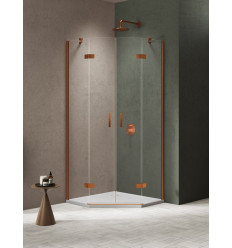 Kabiny prysznicowe 100x80x200 Nesta Copper Brushed New Trendy (K-4685)