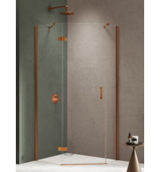 Kabiny prysznicowe 100x80x200 Nesta Copper Brushed New Trendy (K-4686)