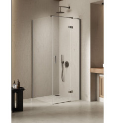 Kabina prysznicowa 90x110x200 prawa Nesta Gunmetal Brushed New Trendy (K-4736)
