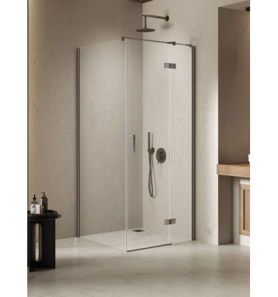 Kabina prysznicowa 110x70x200 prawa Nesta Gunmetal Brushed New Trendy (K-4744)