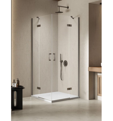 Kabina prysznicowa 90x110x200 Nesta Gunmetal Brushed New Trendy (K-4764)