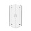 Kabina prysznicowa 110x120x200 Nesta Gunmetal Brushed New Trendy (K-4775)