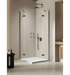 Kabina prysznicowa 120x80x200 Nesta Gunmetal Brushed New Trendy (K-4776)