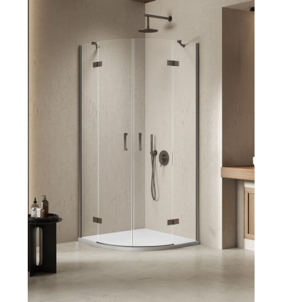 Kabina prysznicowa 90x90x200 Nesta Gunmetal Brushed New Trendy (K-4782)