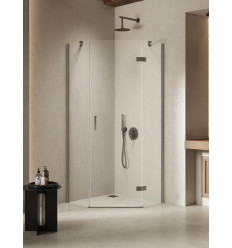 Kabiny prysznicowe 90x90x200 Nesta Gunmetal Brushed New Trendy (K-4788)