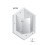 Kabiny prysznicowe 100x80x200 Nesta Gunmetal Brushed New Trendy (K-4792)
