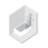Parawany nawannowe 70x150 Nesta Chrome New Trendy (P-0193)