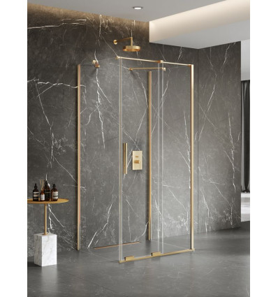 Kabiny prysznicowe 140x80x200 Smart Gold Brushed New Trendy (EXK-7622)