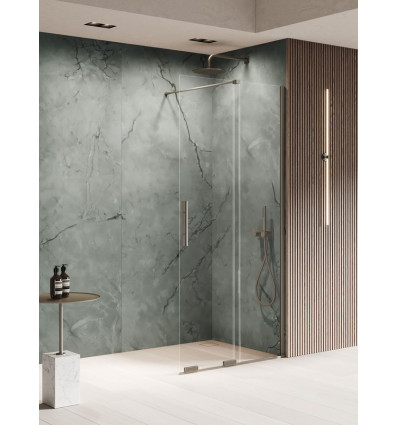 Kabina Walk-in 110x200 Smart Gunmetal Brushed New Trendy (EXK-7942)