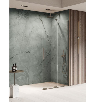 Kabina Walk-in 130x200 Smart Gunmetal Brushed New Trendy (EXK-7944-WU)