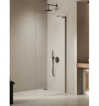 Kabina Walk-in 70x200 Nesta Gunmetal Brushed New Trendy (K-1754-WL)