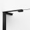 Kabina Walk-in 90x200 Nesta Black New Trendy (K-1724-WL)