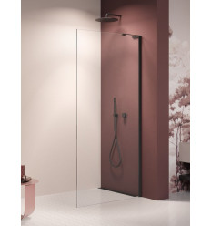 Kabina Walk-in 110x200 Nesta Black New Trendy (K-1726-WL)