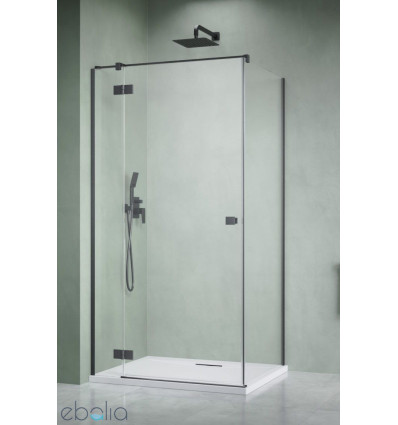 Kabina prysznicowa 80x70 Essenza 8 Brushed GunMetal KDJ Radaway (10480512-01-01L + 10470237-92-01L + 10113070-01-01)