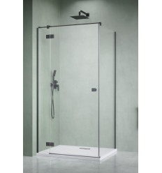 Kabina prysznicowa 80x70 Essenza 8 Brushed GunMetal KDJ Radaway (10480512-01-01L + 10470237-92-01L + 10113070-01-01)
