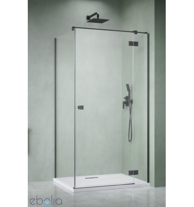 Kabina prysznicowa 110x70 Essenza 8 Brushed GunMetal KDJ Radaway (10480712-01-01R + 10470337-92-01R + 10113070-01-01)