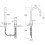 Bateria umywalkowa dwuotworowa nablatowa z korkiem click-clack Titanium Black ONA Roca (A5A389ECN0)