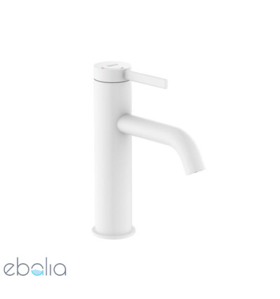 Bateria umywalkowa z korkiem click-clack Cold Start biały mat ONA Roca (A5A3A9EB00)