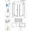Drzwi prysznicowe 80 Essenza 8 Black DWJ Radaway (10480512-01-01L + 10460237-54-01L)