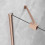 Drzwi prysznicowe 80 Essenza 8 Brushed Copper DWJ Radaway (10480512-01-01L + 10460237-93-01L)