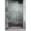 Drzwi prysznicowe 80 Essenza 8 Brushed Copper DWJ Radaway (10480512-01-01L + 10460237-93-01L)