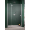 Drzwi prysznicowe 80 Essenza 8 Brushed Nickel DWJ Radaway (10480512-01-01L + 10460237-91-01L)