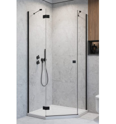 Kabina asymetryczna 100x90 Essenza 8 Black PTJ Radaway (10490000-54-01L + 10490900-01-01)