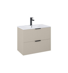 Szafka łazienkowa 80 cm z 2 szufladami, do kompletacji z umywalką Hebe, fume mat REEF Roca (A857955539)