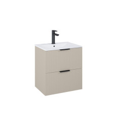 Szafka łazienkowa 60 cm z 2 szufladami, do kompletacji z umywalką Hebe, fume mat REEF Roca (A857954539)