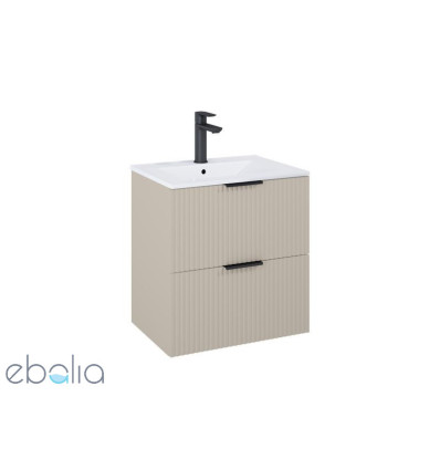 Szafka łazienkowa 60 cm z 2 szufladami, do kompletacji z umywalką Hebe, fume mat REEF Roca (A857954539)