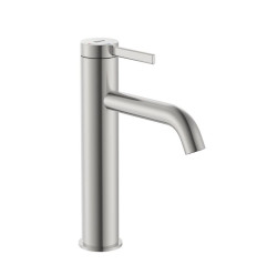 Bateria umywalkowa medium z korkiem click-clack Cold Start PVD Inox ONA Roca (A5A3C9ESM0)