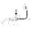 Syfon do wanny click-clack biały Prizma Deante (NHC A57B)