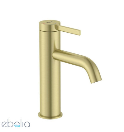 Bateria umywalkowa z korkiem click-clack PVD Brushed Gold ONA Roca (A5A3A9EVA0)