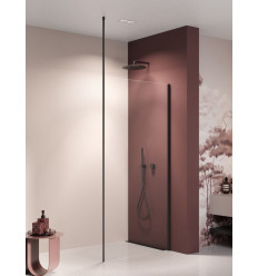 Kabina Walk-in 140x200 Nesta Black New Trendy (K-1729-WS)