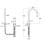 Bateria umywalkowa dwuotworowa nablatowa z korkiem click-clack chrom ONA Roca (A5A389EC00)