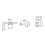 Element podtynkowy do baterii umywalkowych podtynkowych chrom Roca (A525220603)