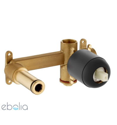 Element podtynkowy do baterii umywalkowych podtynkowych Brushed Titanium Black Roca (A5252206NM)