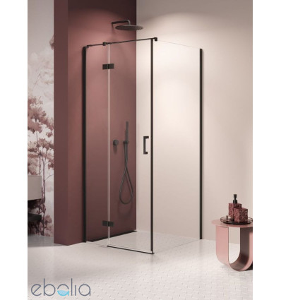Kabina prysznicowa 80x80x200 lewa Nesta Black New Trendy (K-3697)