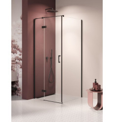 Kabina prysznicowa 120x80x200 lewa Nesta Black New Trendy (K-3721)