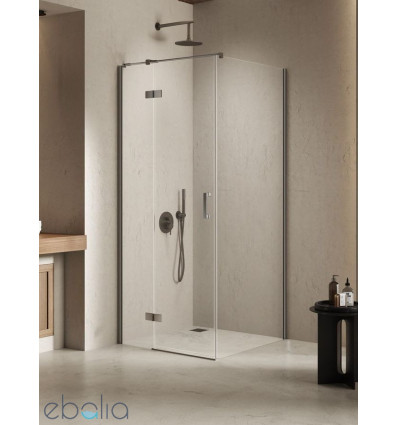 Kabina prysznicowa 80x120x200 lewa Nesta Gunmetal Brushed New Trendy (K-4701)