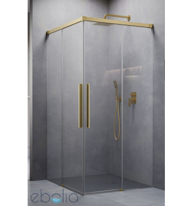 Kabina prysznicowa 80x80 Idea 8 QL XL Brushed Gold KDD Radaway (10600080-99-01L + 10600080-99-01R)