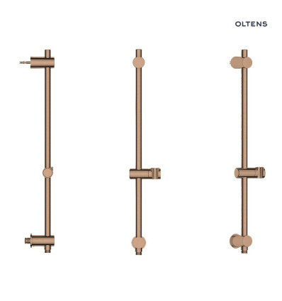 Drążek prysznicowy 60 cm miedź szczotkowana Alling Oltens (37300610)
