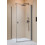 Kabina prysznicowa 80x70 Nes Brushed GunMetal KDJ I Radaway (10022080-92-01R + 10039070-01-01)