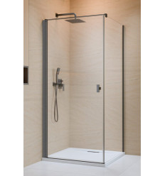 Kabina prysznicowa 90x90 Nes Brushed GunMetal KDJ I Radaway (10022090-92-01L + 10039090-01-01)
