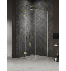 Kabina prysznicowa 90x90x200 lewa Nesta Light Gold New Trendy (K-4498)