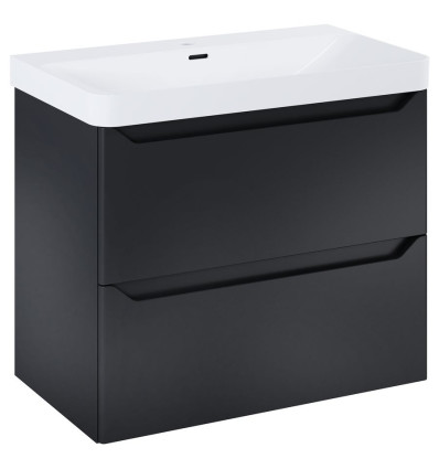 Szafka pod umywalkę 80 2S Black Matt Elita (RE010800207160)