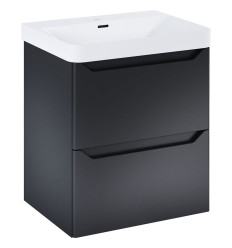 Szafka pod umywalkę 60 2S Black Matt Helo Elita (RE010600207160)