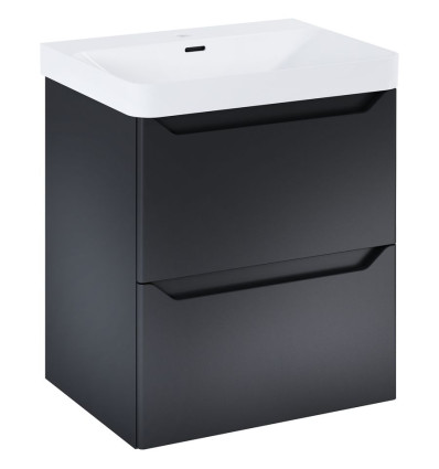 Szafka pod umywalkę 60 2S Black Matt Helo Elita (RE010600207160)