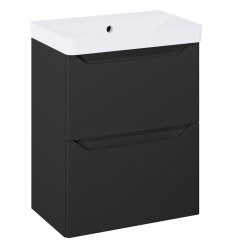 Szafka z umywalką 50 2S Black Matt Helo Compact Elita (RE020500207160)