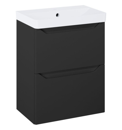 Szafka z umywalką 50 2S Black Matt Helo Compact Elita (RE020500207160)